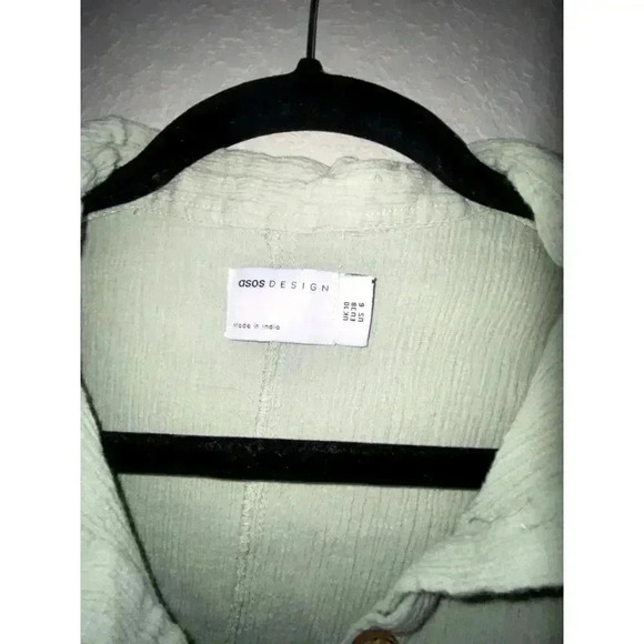 Womens Asos Sage Green Linen Jumpsuit - Picture 4 of 7